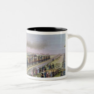 Opening of the First Railway Line Two-Tone Coffee Mug