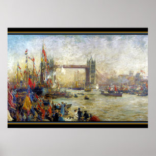 Opening of Tower Bridge London 1895 Poster