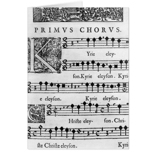 Opening page of the Mass for Double Choir (Front)