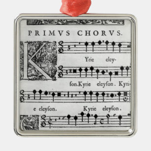 Opening page of the Mass for Double Choir Metal Tree Decoration