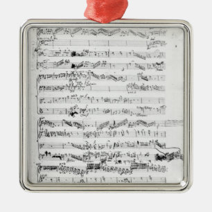 Opening page of the score of 'Les Paladins' Metal Tree Decoration