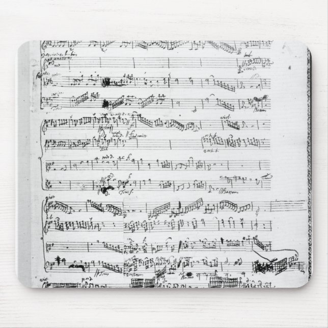 Opening page of the score of 'Les Paladins' Mouse Pad (Front)