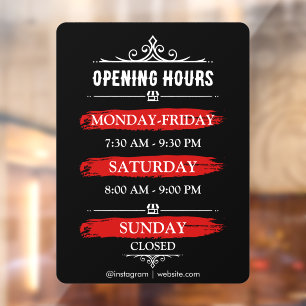 Opening Times   Business Logo Opening Hours Black 