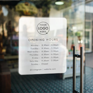 Opening Times   Business Logo Opening Hours Modern