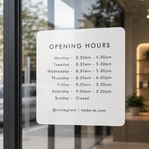 Opening Times   Business Opening Hours Modern