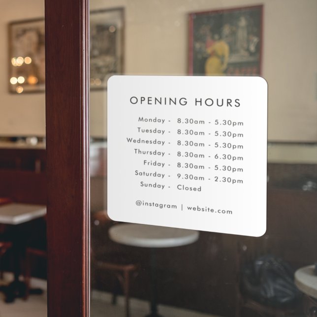Opening Times | Business Opening Hours Modern (Creator Uploaded)