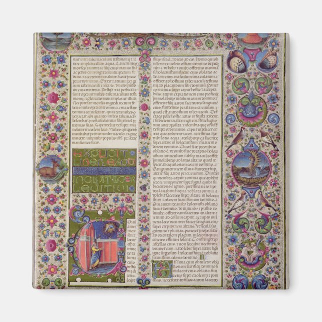 Opening words of Leviticus Magnet (Front)
