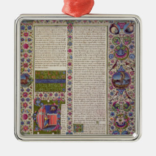 Opening words of Leviticus Metal Tree Decoration