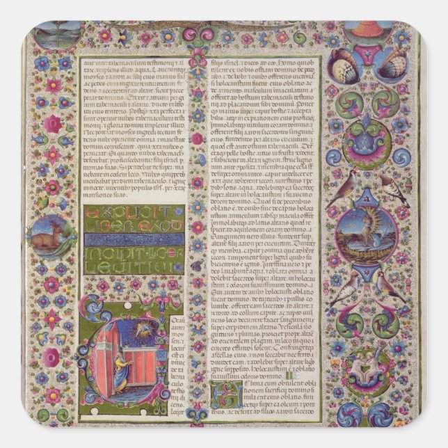 Opening words of Leviticus Square Sticker (Front)