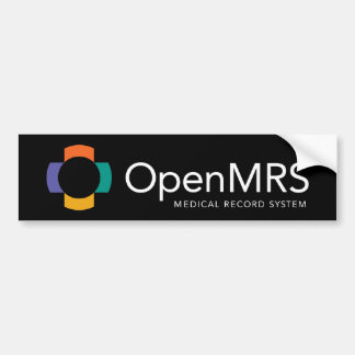 OpenMRS Bumper Sticker - Black