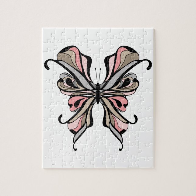 Openwork butterfly jigsaw puzzle (Vertical)