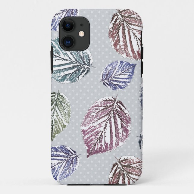 Openwork leaves on a light grey background  Case-Mate iPhone case (Back)