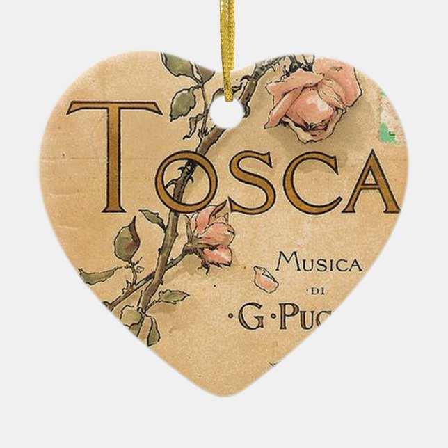 opera art ceramic tree decoration (Front)