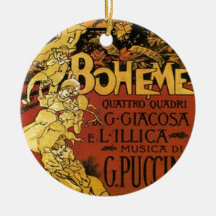 opera art ceramic tree decoration