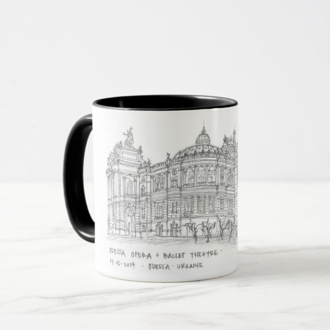 Opera + Ballet Theatre, Odessa, Ukraine Mug (Front Left)