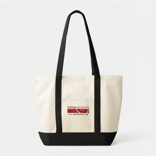 Opera Boston Canvas Logo Tote Bag (Front)
