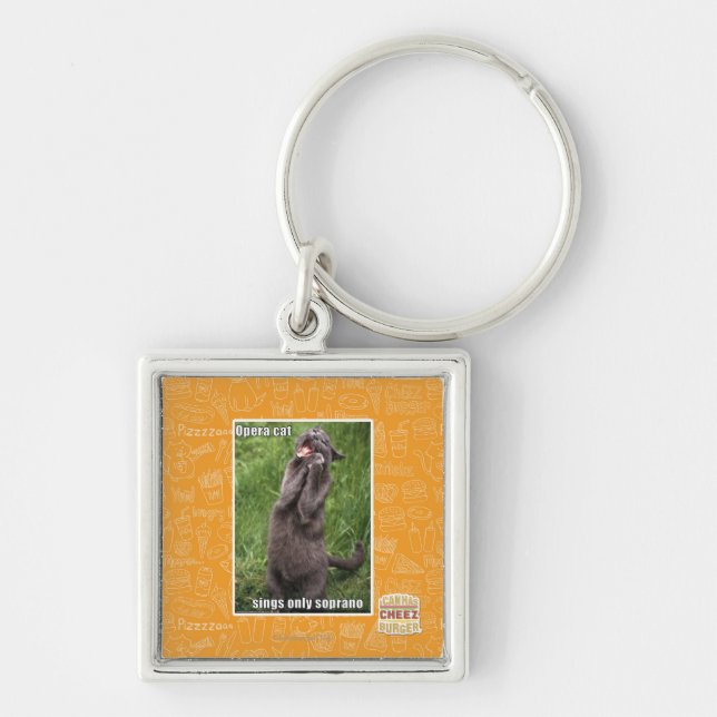 Opera Cat Key Ring (Front)