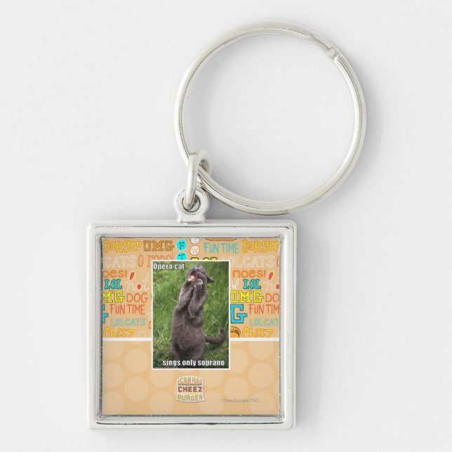 Opera Cat Key Ring (Front)