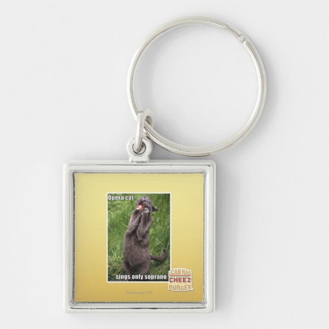 Opera Cat Key Ring (Front)