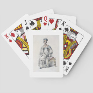 Opera dress, fashion plate from Ackermann's Reposi Playing Cards