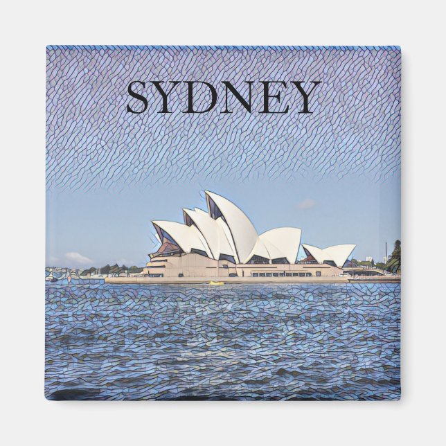 opera house art magnet (Front)