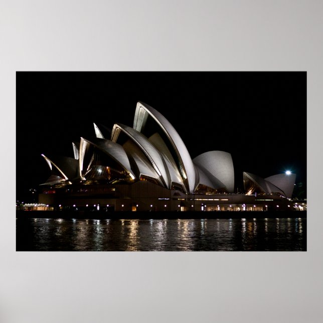 Opera House at Night Poster (Front)