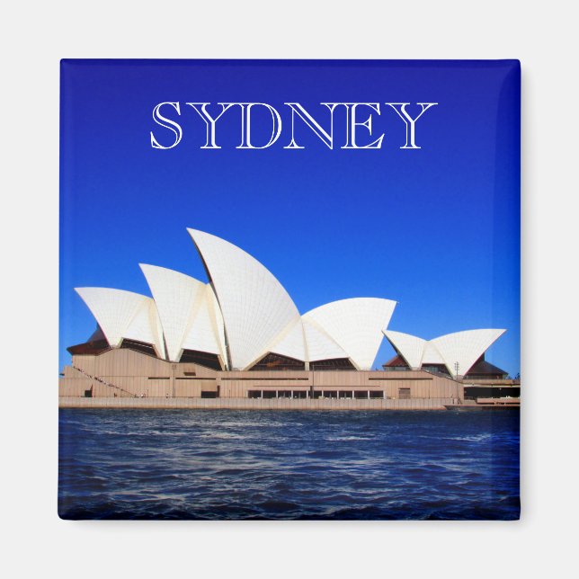 opera house blue magnet (Front)