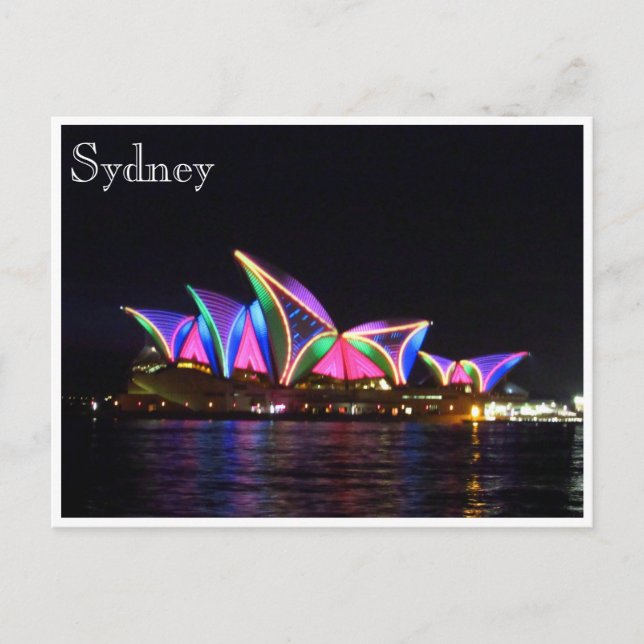 opera house bright lights postcard (Front)