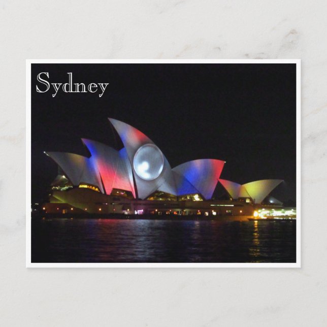 opera house colours postcard (Front)