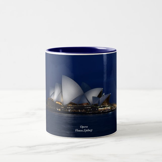 Opera House, Sydney, Australia Two-Tone Coffee Mug (Center)
