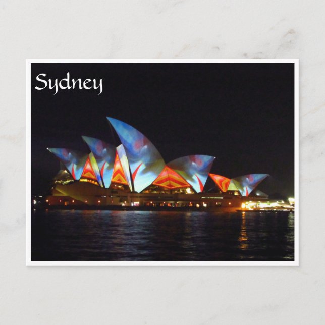 opera house sydney bright postcard (Front)
