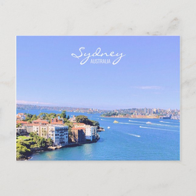 Opera House Sydney Harbour water view Postcard (Front)