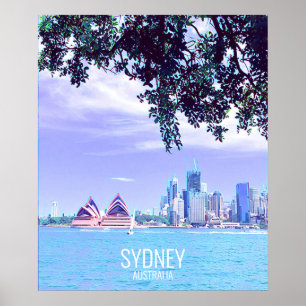 Opera House Sydney Harbour water view Poster