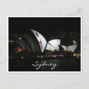 opera house vivid sail postcard