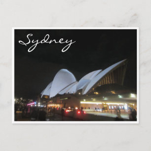 opera house vivid white postcard