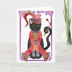 Opera Kitty Greeting Card