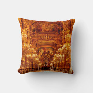 Opera National de Paris Garnier in France Cushion