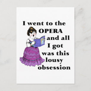 Opera Obsession Postcard
