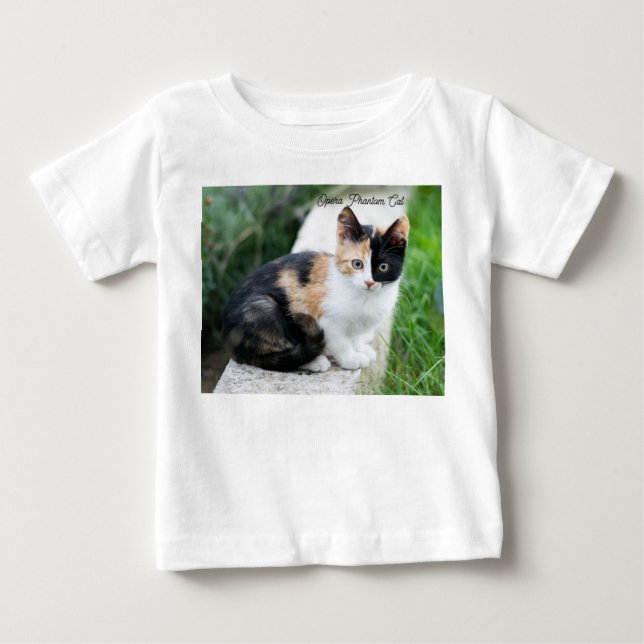 Opera Phantom Cat Baby T-Shirt (Front)