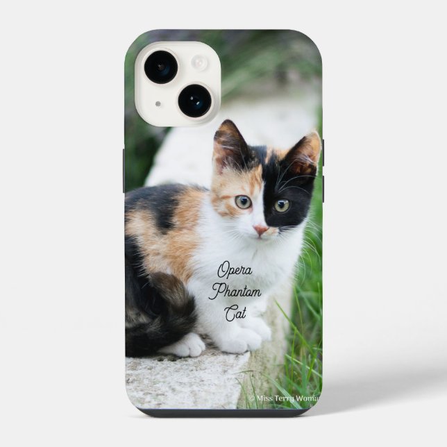 Opera Phantom Cat iPhone Case (Back)