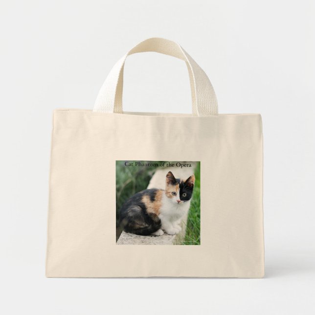 Opera Phantom Cat Mini Tote Bag (Front)