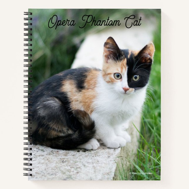 Opera Phantom Cat Notebook (Front)