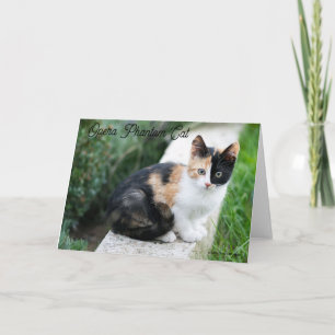 Opera Phantom Cat Thank You Card