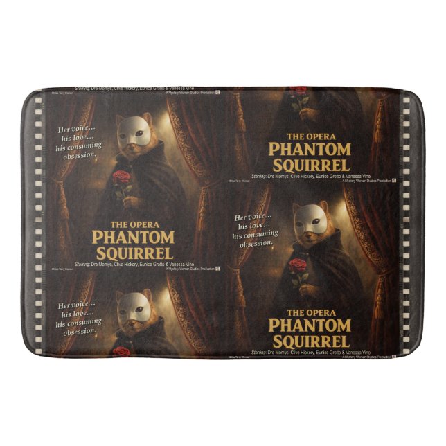 Opera Phantom Squirrel Parody Bath Mat (Front)