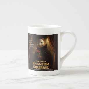 Opera Phantom Squirrel Parody Bone China Mug