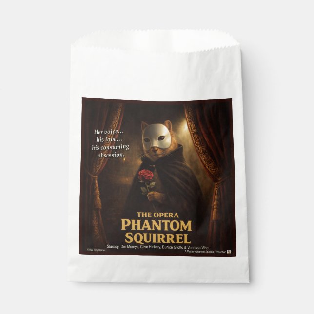 Opera Phantom Squirrel Parody Favour Bag (Front)
