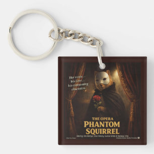 Opera Phantom Squirrel Parody Key Ring