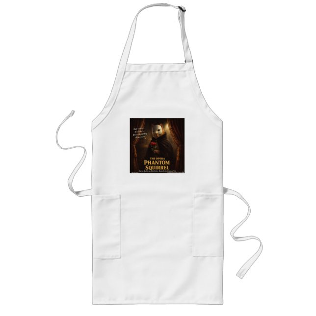 Opera Phantom Squirrel Parody Long Apron (Front)