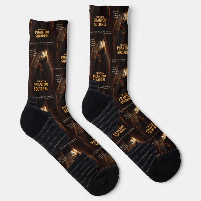 Opera Phantom Squirrel Parody Socks (Right)