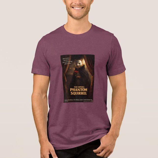 Opera Phantom Squirrel Parody Tri-Blend Shirt (Front)